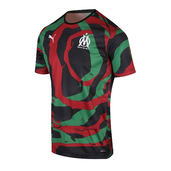 Thailande Maillot Marseille 2021-22 Noir Vert Rouge